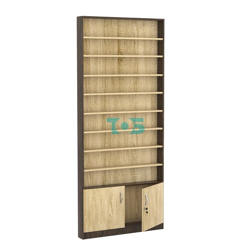 Стеллаж из ДСП с 8-ю полками 100x900 мм серии LEVEL-8 №8 (З/C - ДВП)