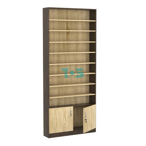 Стеллаж из ДСП с 8-ю полками 200x900 мм серии LEVEL-8 №10 (З/C - ДВП)