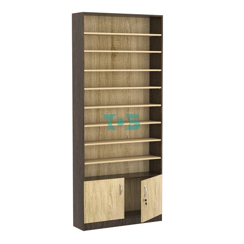 Стеллаж из ДСП с 8-ю полками 250x900 мм серии LEVEL-8 №11 (З/C - ДВП)