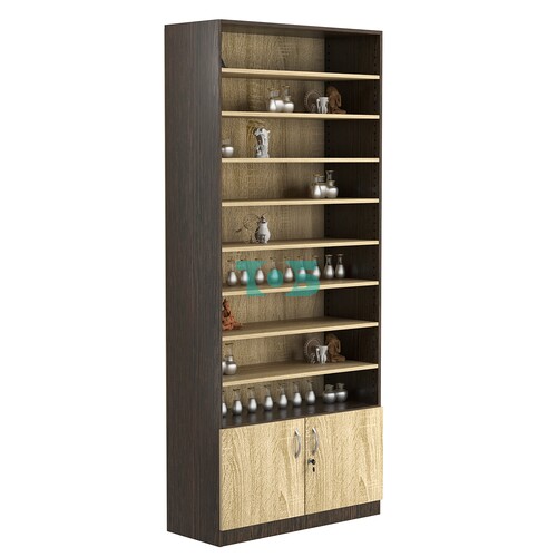 Стеллаж из ДСП с 8-ю полками 300x900 мм серии LEVEL-8 №12 (З/C - ДВП)