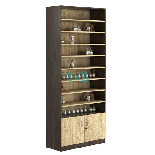 Стеллаж из ДСП с 8-ю полками 350x900 мм серии LEVEL-8 №13 (З/C - ДВП)