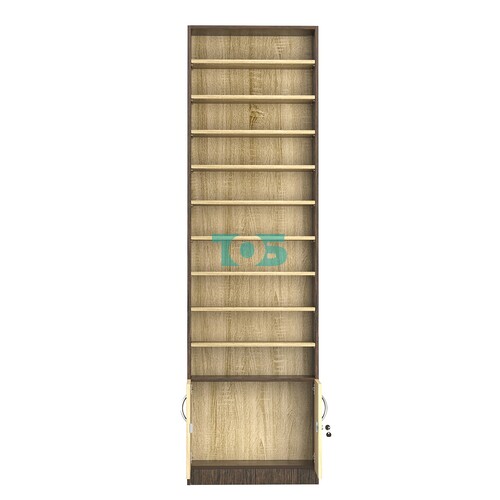 Стеллаж из ДСП с 9-ю полками 200x600 мм серии LEVEL-9 №3 (З/C - ДВП)