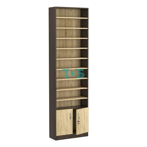 Стеллаж из ДСП с 9-ю полками 250x600 мм серии LEVEL-9 №4 (З/C - ДВП)