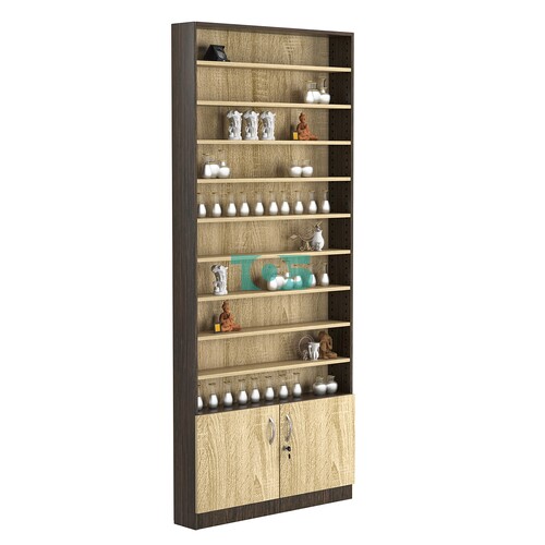 Стеллаж из ДСП с 9-ю полками 150x900 мм серии LEVEL-9 №9 (З/C - ДВП)