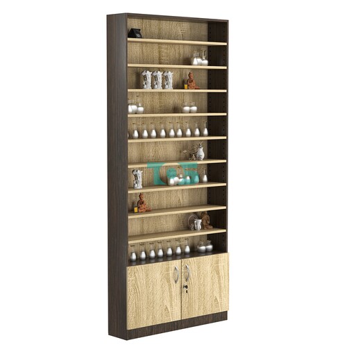 Стеллаж из ДСП с 9-ю полками 200x900 мм серии LEVEL-9 №10 (З/C - ДВП)