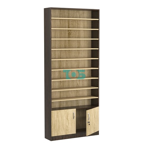 Стеллаж из ДСП с 9-ю полками 250x900 мм серии LEVEL-9 №11 (З/C - ДВП)