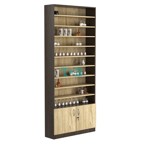 Стеллаж из ДСП с 9-ю полками 250x900 мм серии LEVEL-9 №11 (З/C - ДВП)