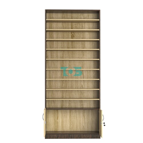 Стеллаж из ДСП с 9-ю полками 300x900 мм серии LEVEL-9 №12 (З/C - ДВП)