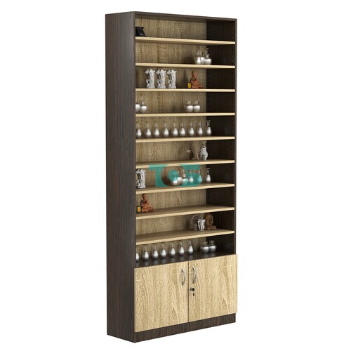 Стеллаж из ДСП с 9-ю полками 300x900 мм серии LEVEL-9 №12 (З/C - ДВП)