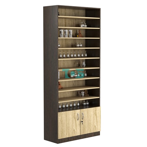 Стеллаж из ДСП с 9-ю полками 400x900 мм серии LEVEL-9 №14 (З/C - ДВП)