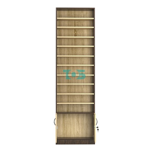 Стеллаж из ДСП с 10-ю полками 200x600 мм серии LEVEL-10 №3 (З/C - ДВП)