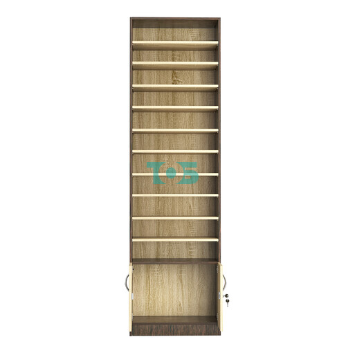 Стеллаж из ДСП с 10-ю полками 350x600 мм серии LEVEL-10 №6 (З/C - ДВП)