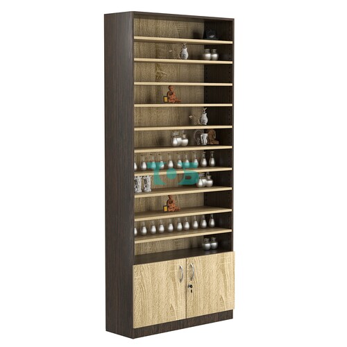 Стеллаж из ДСП с 10-ю полками 300x900 мм серии LEVEL-10 №12 (З/C - ДВП)