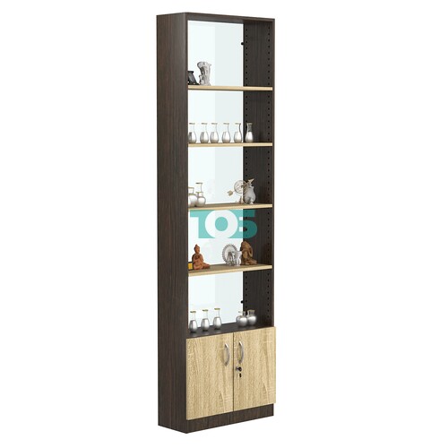 Стеллаж из ДСП с 4-мя полками 200x600 мм серии LEVEL-4 №3-1 (З/C - СТЕКЛО)