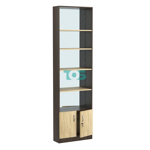 Стеллаж из ДСП с 4-мя полками 200x600 мм серии LEVEL-4 №3-2 (З/C - ЗЕРКАЛО)