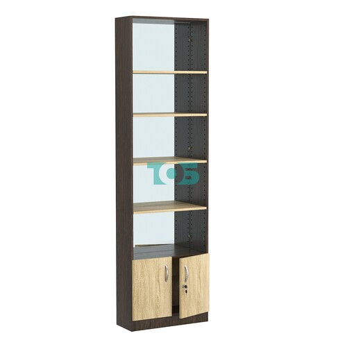 Стеллаж из ДСП с 4-мя полками 250x600 мм серии LEVEL-4 №4-2 (З/C - ЗЕРКАЛО)