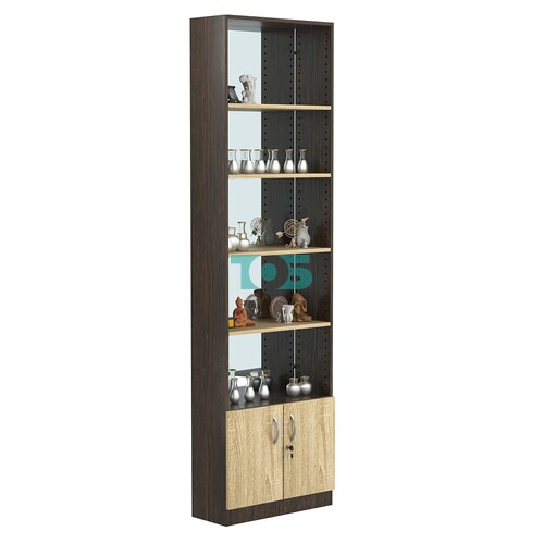 Стеллаж из ДСП с 4-мя полками 250x600 мм серии LEVEL-4 №4-2 (З/C - ЗЕРКАЛО)