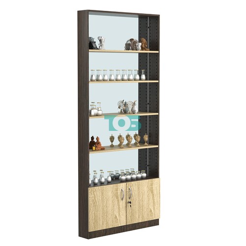 Стеллаж из ДСП с 4-мя полками 150x900 мм серии LEVEL-4 №9-2 (З/C - ЗЕРКАЛО)