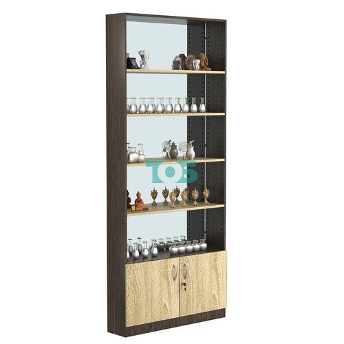 Стеллаж из ДСП с 4-мя полками 200x900 мм серии LEVEL-4 №10-2 (З/C - ЗЕРКАЛО)