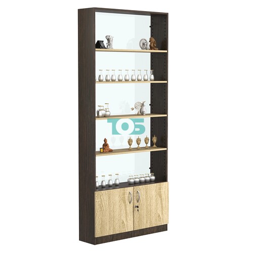 Стеллаж из ДСП с 4-мя полками 250x900 мм серии LEVEL-4 №11-1 (З/C - СТЕКЛО)