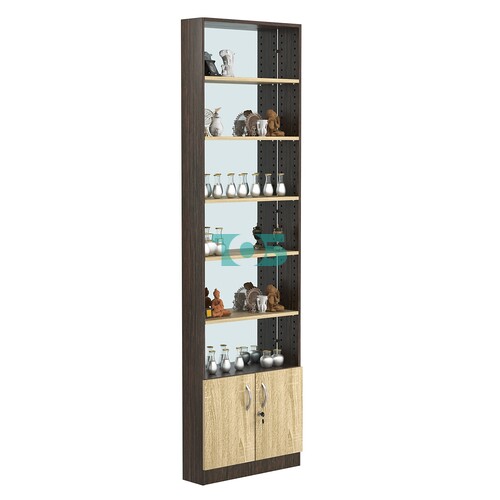 Стеллаж из ДСП с 5-ю полками 150x600 мм серии LEVEL-5 №2-2 (З/C - ЗЕРКАЛО)