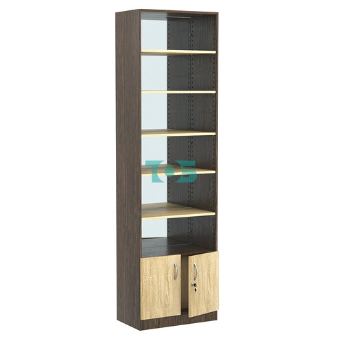 Стеллаж из ДСП с 5-ю полками 350x600 мм серии LEVEL-5 №6-2 (З/C - ЗЕРКАЛО)