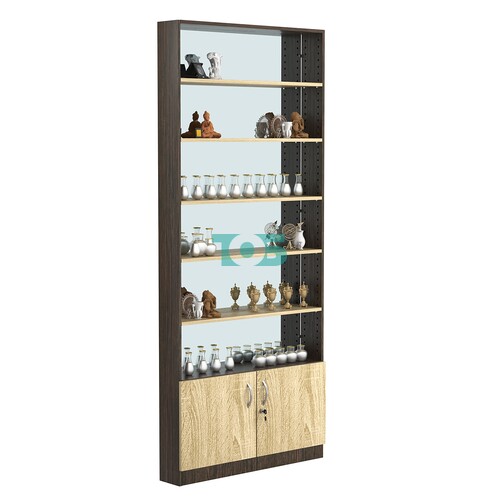 Стеллаж из ДСП с 5-ю полками 150x900 мм серии LEVEL-5 №9-2 (З/C - ЗЕРКАЛО)