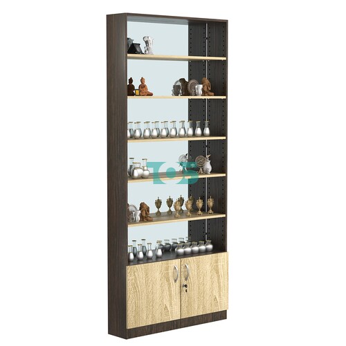 Стеллаж из ДСП с 5-ю полками 200x900 мм серии LEVEL-5 №10-2 (З/C - ЗЕРКАЛО)