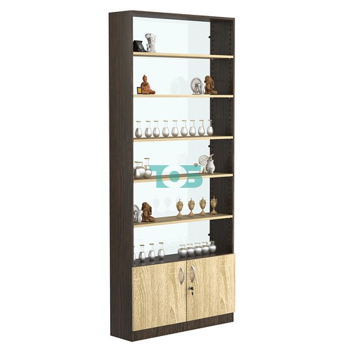 Стеллаж из ДСП с 5-ю полками 250x900 мм серии LEVEL-5 №11-1 (З/C - СТЕКЛО)