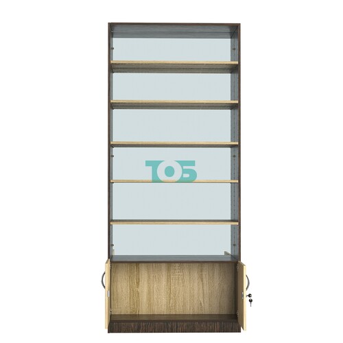 Стеллаж из ДСП с 5-ю полками 250x900 мм серии LEVEL-5 №11-2 (З/C - ЗЕРКАЛО)