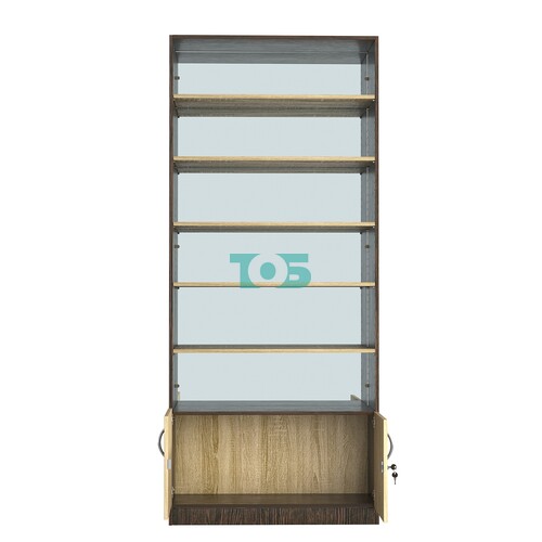 Стеллаж из ДСП с 5-ю полками 400x900 мм серии LEVEL-5 №14-2 (З/C - ЗЕРКАЛО)