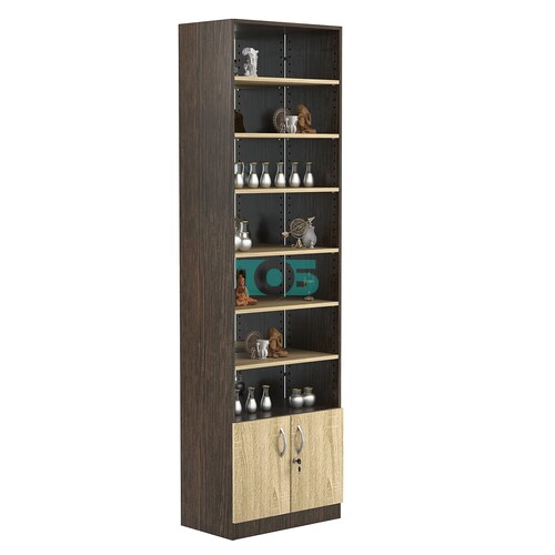 Стеллаж из ДСП с 6-ю полками 350x600 мм серии LEVEL-6 №6-2 (З/C - ЗЕРКАЛО)