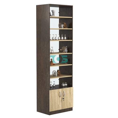 Стеллаж из ДСП с 6-ю полками 400x600 мм серии LEVEL-6 №7-1 (З/C - СТЕКЛО)