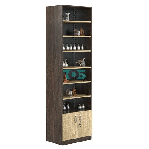 Стеллаж из ДСП с 6-ю полками 400x600 мм серии LEVEL-6 №7-2 (З/C - ЗЕРКАЛО)