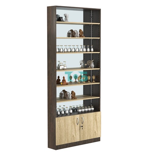 Стеллаж из ДСП с 6-ю полками 200x900 мм серии LEVEL-6 №10-2 (З/C - ЗЕРКАЛО)