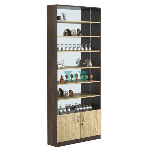 Стеллаж из ДСП с 6-ю полками 250x900 мм серии LEVEL-6 №11-2 (З/C - ЗЕРКАЛО)