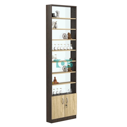 Стеллаж из ДСП с 7-ю полками 150x600 мм серии LEVEL-7 №2-1 (З/C - СТЕКЛО)