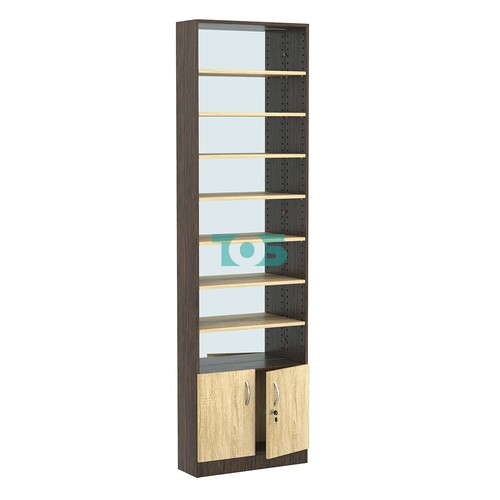 Стеллаж из ДСП с 7-ю полками 200x600 мм серии LEVEL-7 №3-2 (З/C - ЗЕРКАЛО)