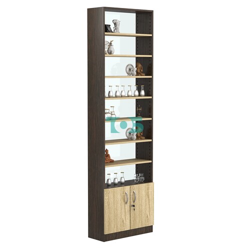 Стеллаж из ДСП с 7-ю полками 250x600 мм серии LEVEL-7 №4-1 (З/C - СТЕКЛО)