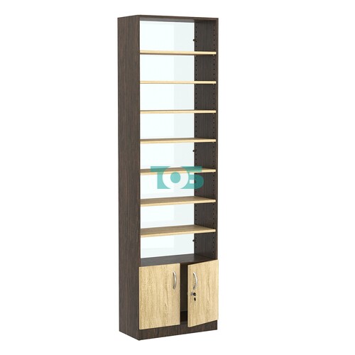 Стеллаж из ДСП с 7-ю полками 300x600 мм серии LEVEL-7 №5-1 (З/C - СТЕКЛО)