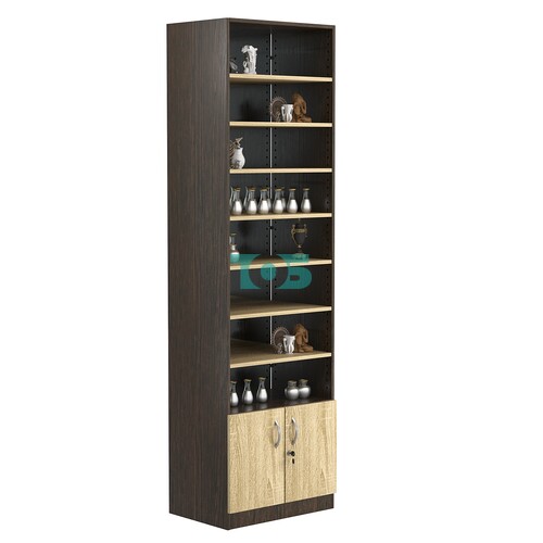 Стеллаж из ДСП с 7-ю полками 400x600 мм серии LEVEL-7 №7-2 (З/C - ЗЕРКАЛО)