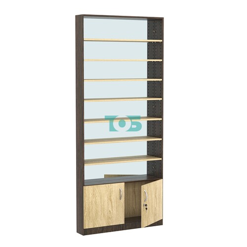 Стеллаж из ДСП с 7-ю полками 150x900 мм серии LEVEL-7 №9-2 (З/C - ЗЕРКАЛО)