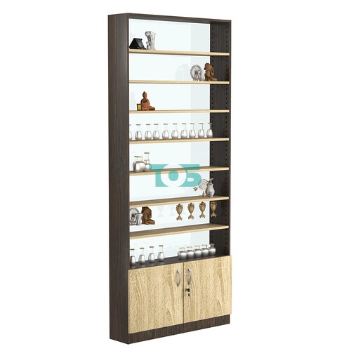 Стеллаж из ДСП с 7-ю полками 200x900 мм серии LEVEL-7 №10-1 (З/C - СТЕКЛО)