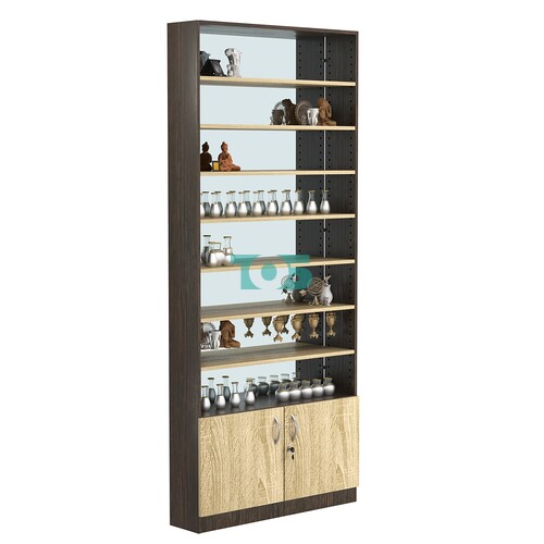 Стеллаж из ДСП с 7-ю полками 200x900 мм серии LEVEL-7 №10-2 (З/C - ЗЕРКАЛО)