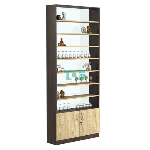 Стеллаж из ДСП с 7-ю полками 250x900 мм серии LEVEL-7 №11-1 (З/C - СТЕКЛО)