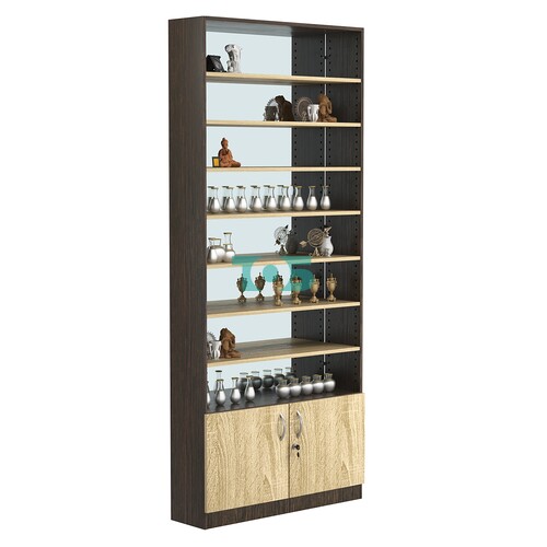 Стеллаж из ДСП с 7-ю полками 250x900 мм серии LEVEL-7 №11-2 (З/C - ЗЕРКАЛО)