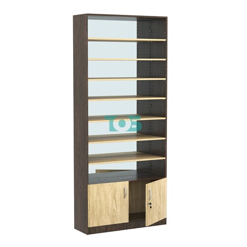 Стеллаж из ДСП с 7-ю полками 300x900 мм серии LEVEL-7 №12-2 (З/C - ЗЕРКАЛО)