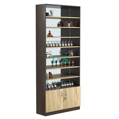 Стеллаж из ДСП с 7-ю полками 300x900 мм серии LEVEL-7 №12-2 (З/C - ЗЕРКАЛО)