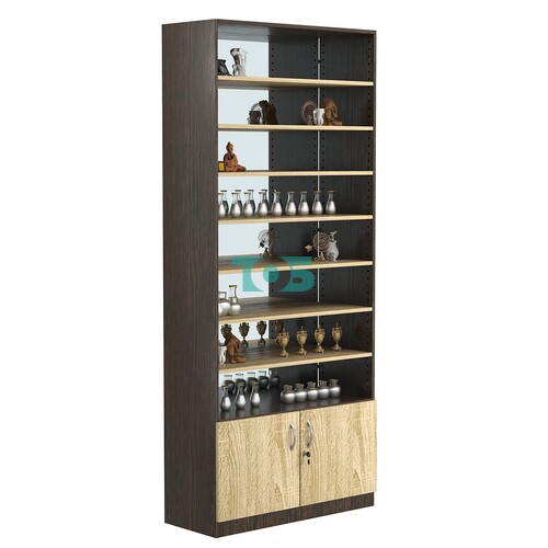 Стеллаж из ДСП с 7-ю полками 350x900 мм серии LEVEL-7 №13-2 (З/C - ЗЕРКАЛО)