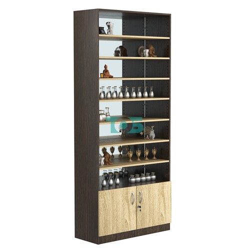 Стеллаж из ДСП с 7-ю полками 400x900 мм серии LEVEL-7 №14-2 (З/C - ЗЕРКАЛО)